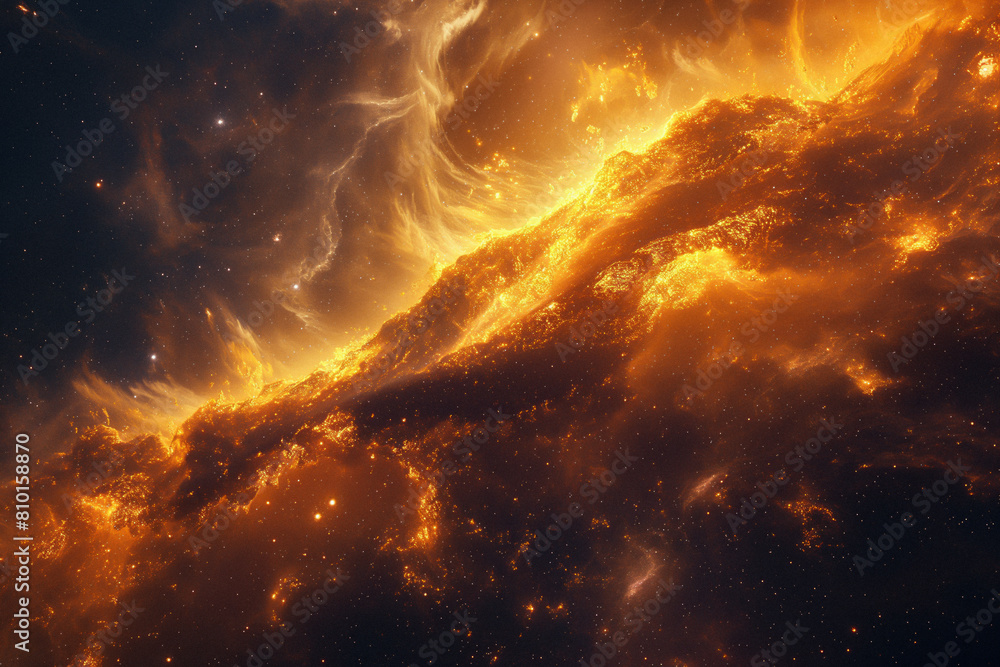 Wall mural surreal solar system: a celestial canvas of wonders and imagination. generative ai
