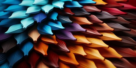 Vibrant abstract flower petals