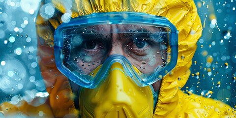 The image could illustrate safety equipment such as safety goggles, lab coats, gloves, and emergency showers, emphasizing the importance of adhering to safety guidelines