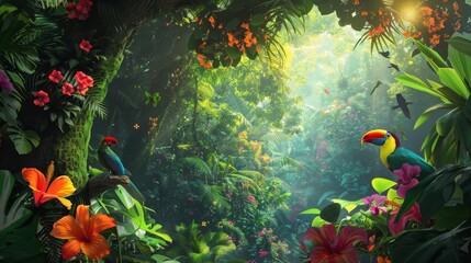 Photorealistic Rainforest