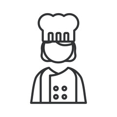 Obraz premium 女性シェフ