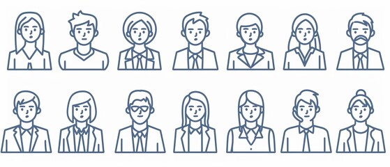 Fototapeta premium Business icon set
