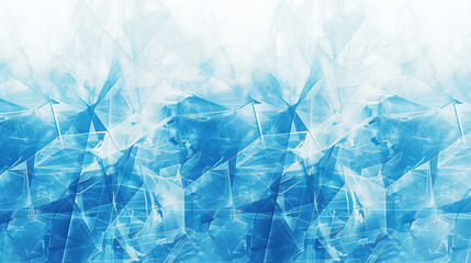 Obraz premium horizontal illustration of bright transparent blue abstract background