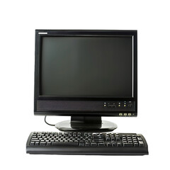 Fototapeta premium computer monitor isolated on white