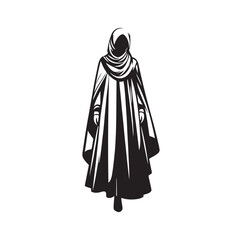 hijab style fashion vector illustration 
design silhouette style