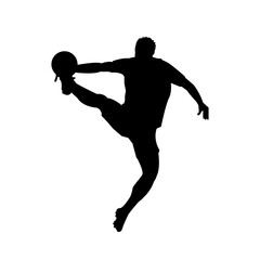 silhouette of football player
