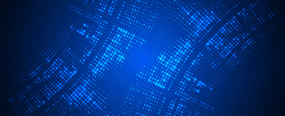 Technology abstract futuristic science background for internet business. Big data concept.Vector art.