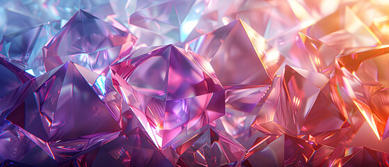 Abstract geometric crystal.