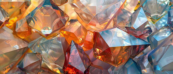 Abstract geometric crystal.