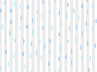 雨＆ストライプ背景A：灰色