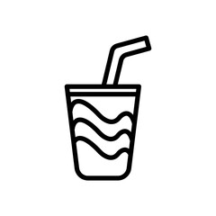 Drink icon. Drinks icon. Drinks icon isolated on white background. Transparent background, minimalist symbol. Vector images