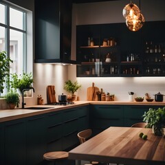 modern kitchen interior