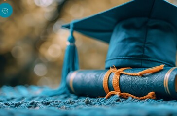 Graduation Cap, Diploma, and Book