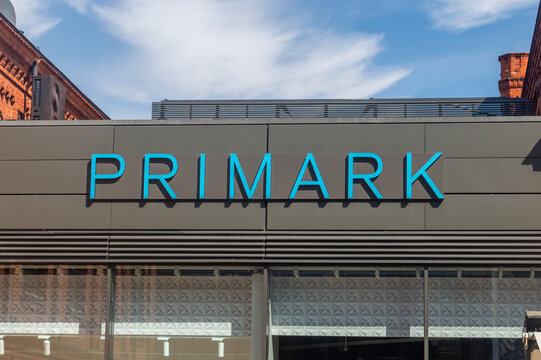 Lodz, Poland - April 14, 2024: Logo of Primark, Irish multinational fast fashion retailer.