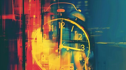 fleeting moments abstract time wasting running out ticking urgency end clock illustration
