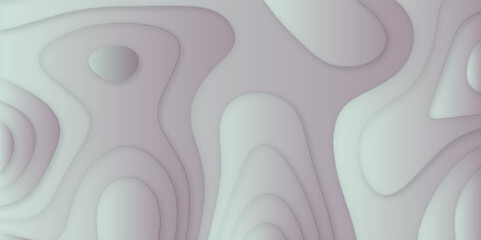 White waves decorative papercut design, 3D rendered abstract black and white contour papercut background, gray paper cut background abstract realistic papercut decoration textured with wavy layers.