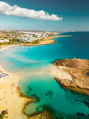 Nissi island and beach in Ayia Napa, Cyprus