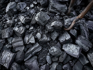 a pile of coal