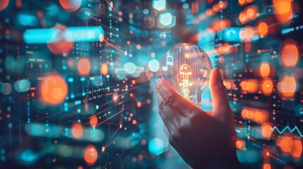 Fototapeta premium Venture capital finds synergy with disruptive innovation, fueling startups that break conventional boundaries and redefine market landscapes