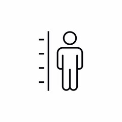 height measure size icon sign
