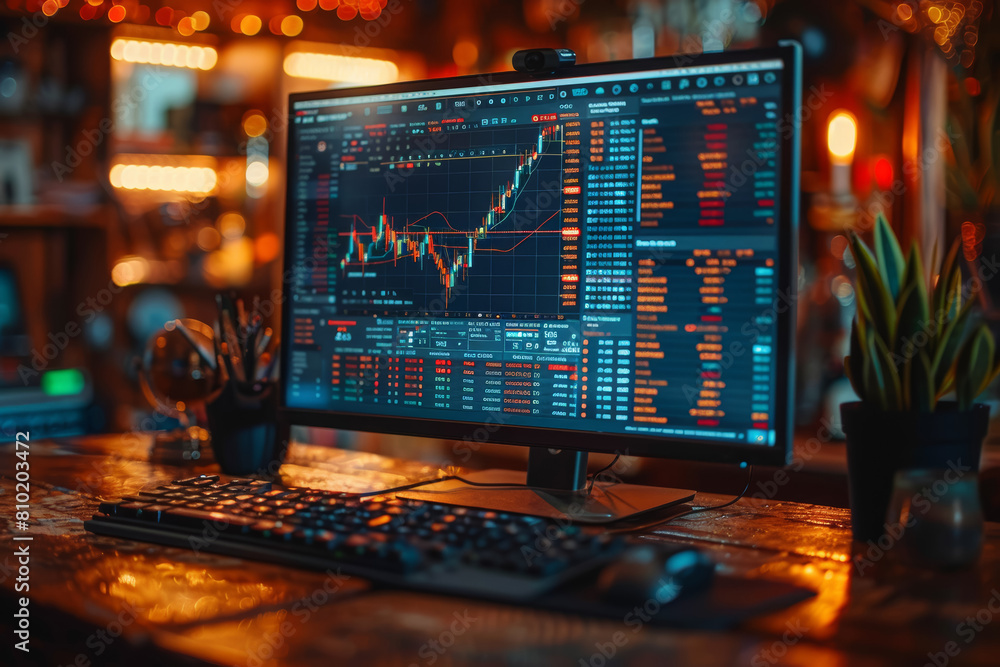 Poster cryptocurrency enthusiasts trading digital assets such as bitcoin and ethereum on decentralized exch