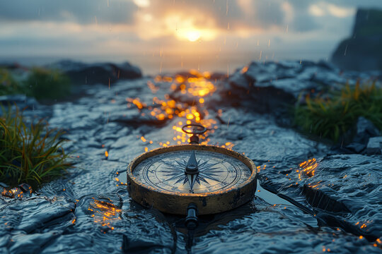Following the compass of the heart, where dreams lead to unexplored horizons. Generative Ai.