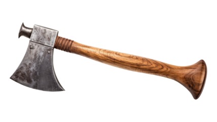 Axe isolated on transparent png background. Generative ai