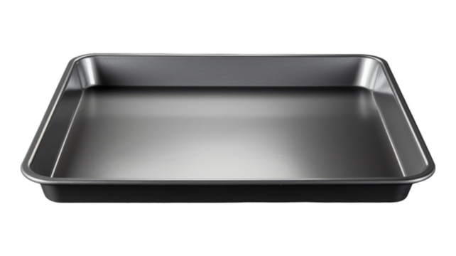 Baking Tray isolated on transparent png background. Generative ai