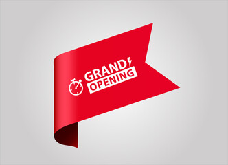 red flat sale web banner for grand opening banner and poster