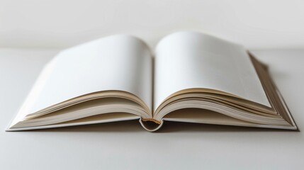 Fototapeta premium Blank pages tell stories of the Minimalist Savings Crisis in a wordless world.