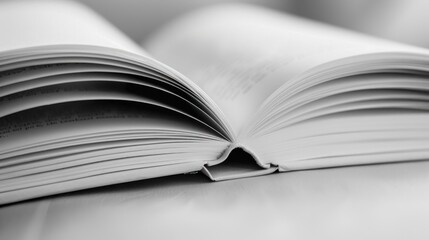 Fototapeta premium Blank pages tell stories of the Minimalist Savings Crisis in a wordless world.
