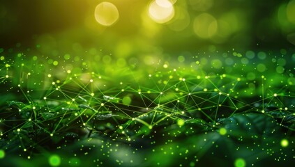 Showcase the reliability of redundant network systems, with failover mechanisms kicking in seamlessly against the verdant canvas.