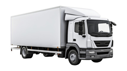 Delivery Truck isolated on transparent png background. Generative ai