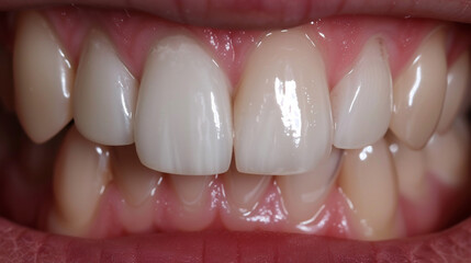 Compost resin facets for correcting tooth format, achieving a more aesthetic and natural result