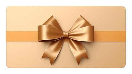 Gift Card isolated on transparent png background. Generative ai