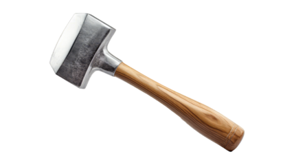 Hammer isolated on transparent png background. Generative ai