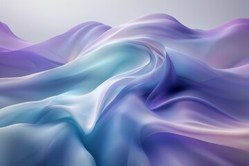 Obraz premium A purple and blue fabric with a wave pattern