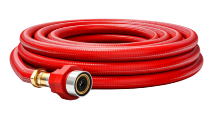 hose isolated on transparent png background. Generative ai