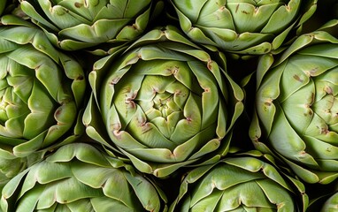 Obraz premium A Cara Mia brand can filled with a bunch of green flowers inside