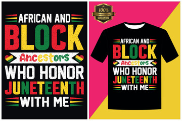 Obraz premium 11. African and block ancestorswho honor juneteenth with me