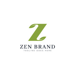 Letter Z Logo - Z Leaf Logo Design