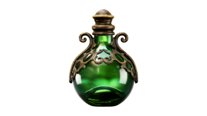potion bottle isolated on transparent png background. Generative ai