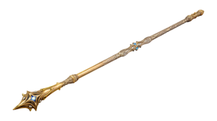 magic wand isolated on transparent png background. Generative ai