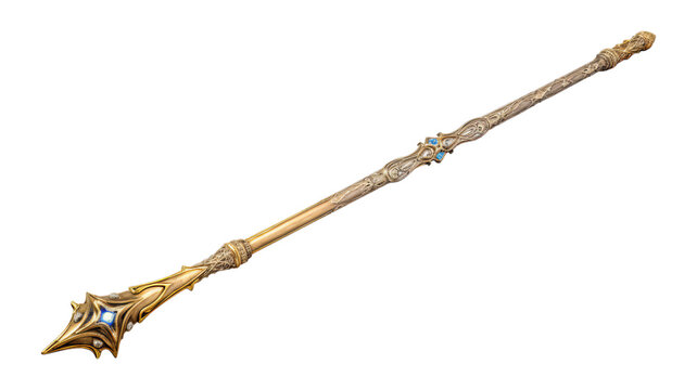 magic wand isolated on transparent png background. Generative ai