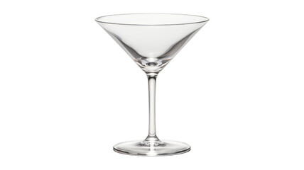 Martini Glass isolated on transparent png background. Generative ai