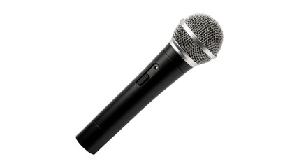 Microphone isolated on transparent png background. Generative ai