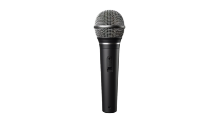 Microphone isolated on transparent png background. Generative ai