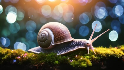 stunning drawing of realistic snail front animal planet full length snail unusual background