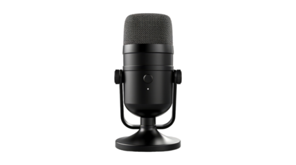 Podcast isolated on transparent png background. Generative ai