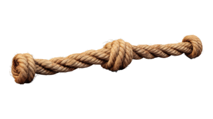 rope isolated on transparent png background. Generative ai